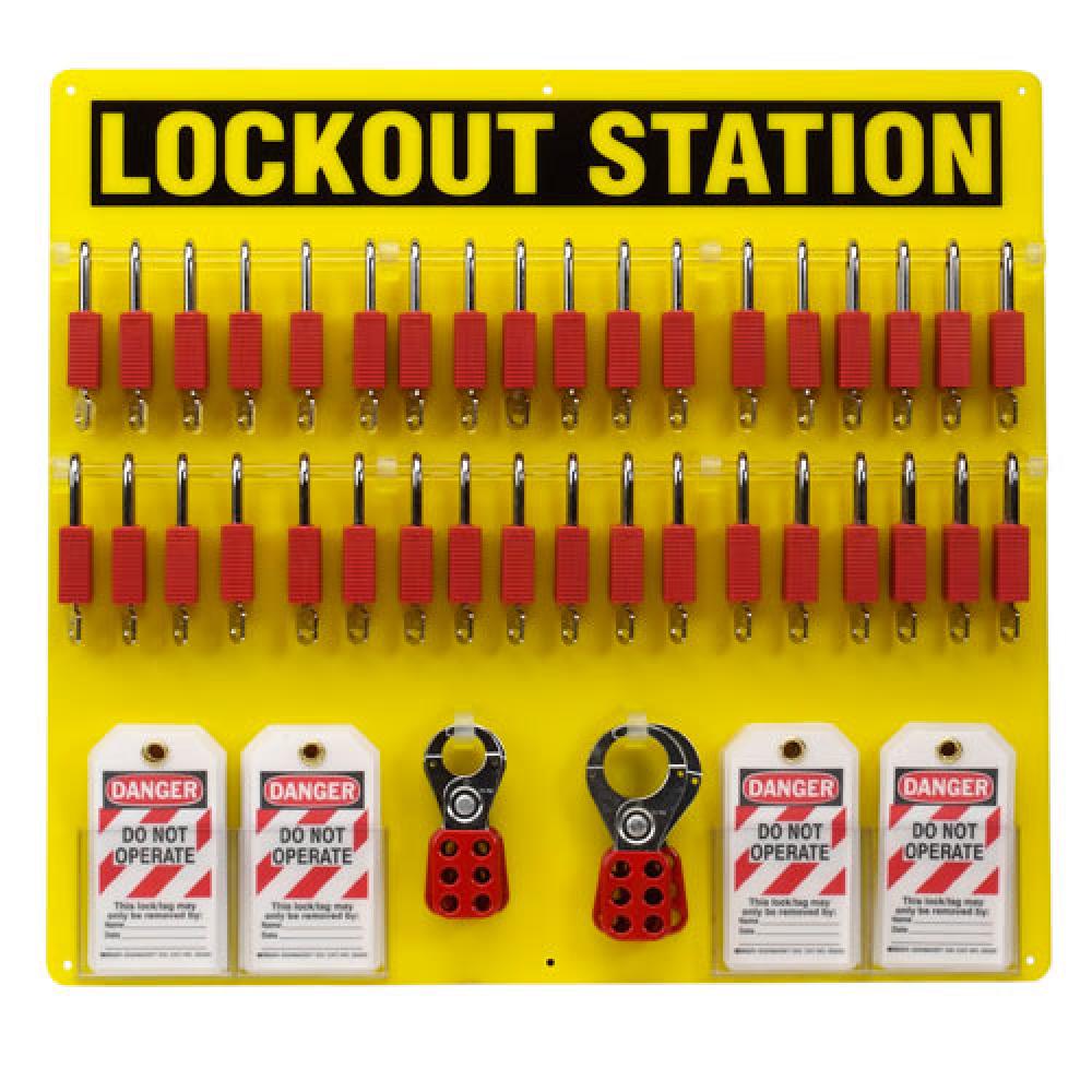 36-LOCK BOARD WITH SAFETY PADLOCKS