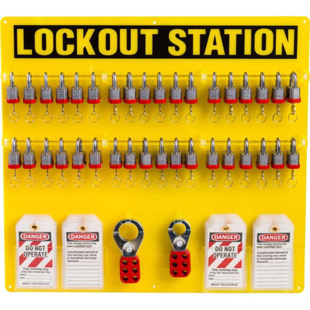 36-LOCK BOARD WITH STEEL PADLOCKS