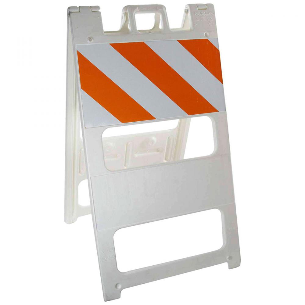 DBL SIDE PLAS TYPE1, BARRICADE, OR/WT