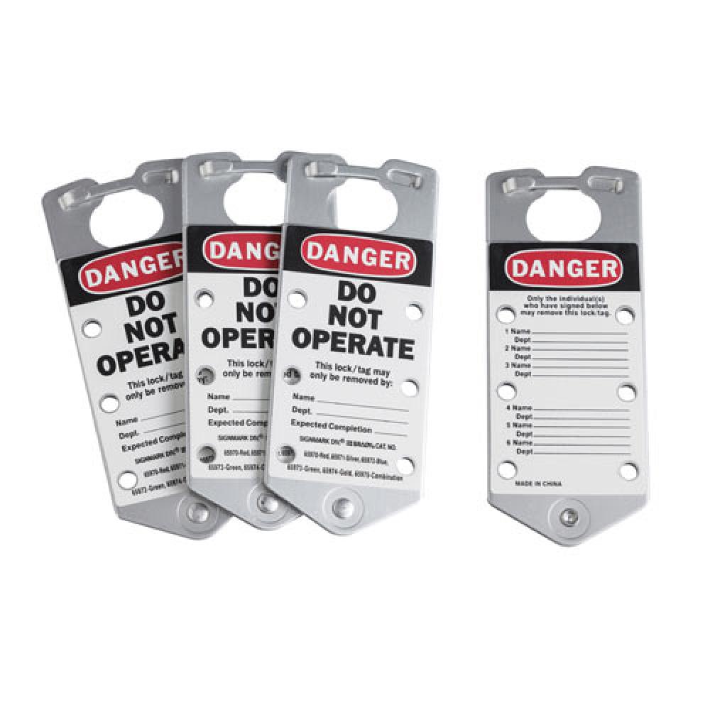 SILVER LABELED LOCKOUT HASPS