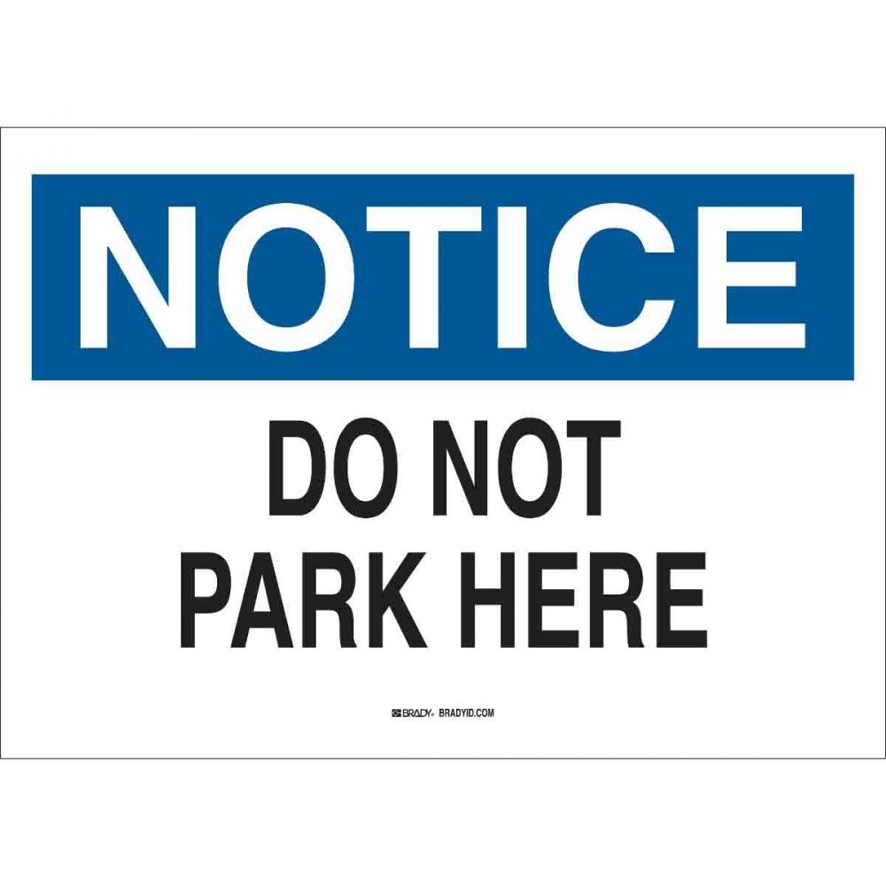 B555 10X14 BLU/BLK/WHT NOTICE