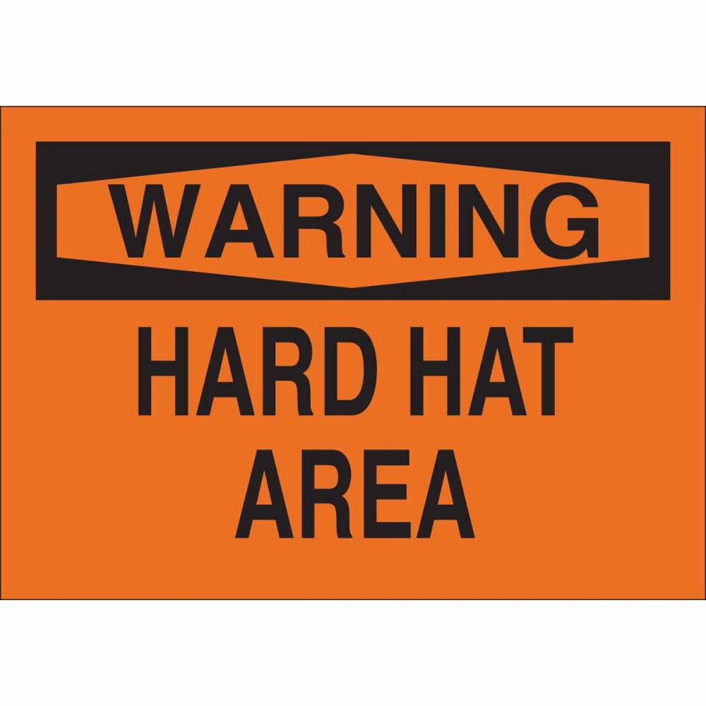 B555 7X10 BLK/ORG WARNING