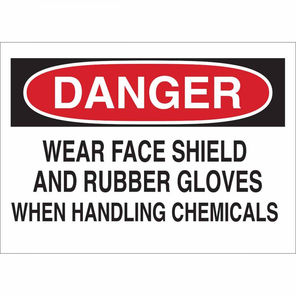 B555 7X10 RED/BLK/WHT DANGER