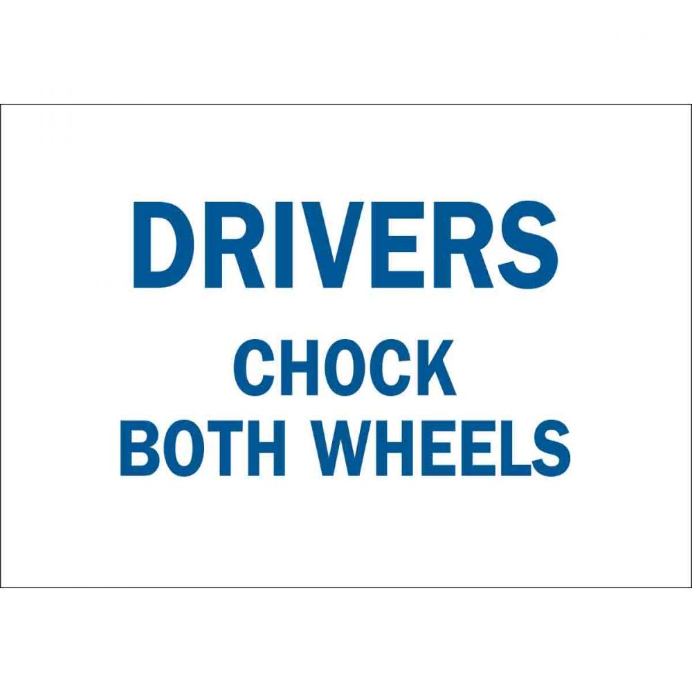 B555 10X14 BLU/WHT DRIVERS CHOCK BOTH