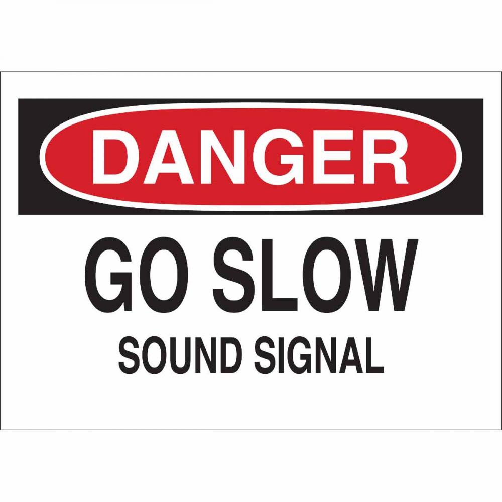 B555 10X14 RED/BLK/WHT DANGER