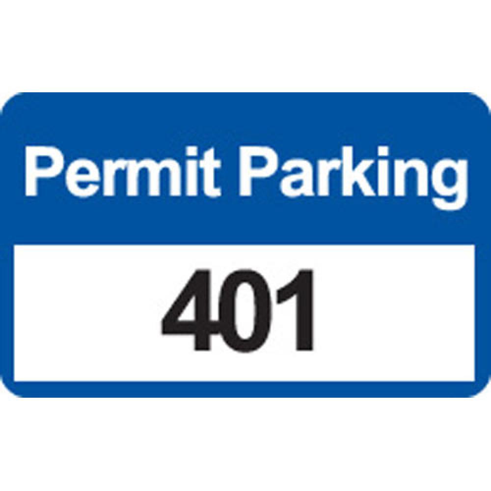 BUMPER TAGS, 401-500, BLUE