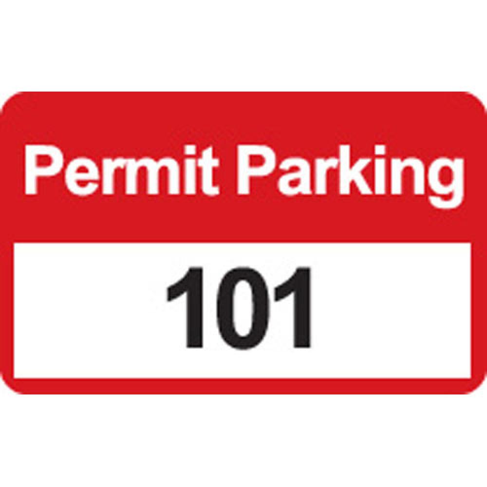 BUMPER TAGS, 101-200, RED