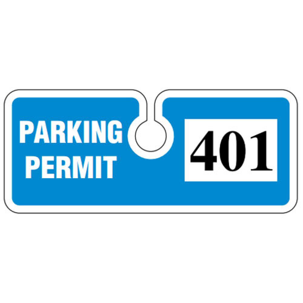 WHT TAGS 401-500 BLUE 4-3/4"X2