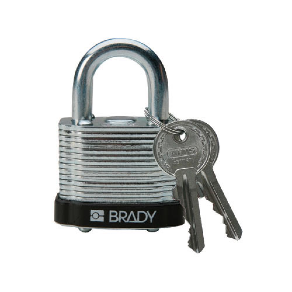 Steel Padlock 0.75 in Steel Shkl KD BK