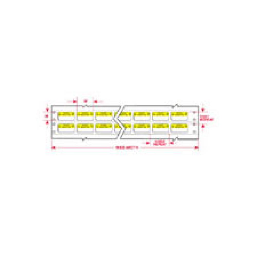 Lbl,B619,Blk/Yw,1x0.5,17021,10000/PK