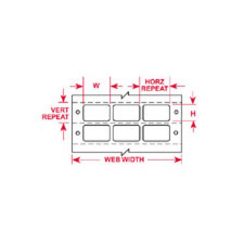Label,Dot Mtx,B619,2x1.437,Wht,5000/PK