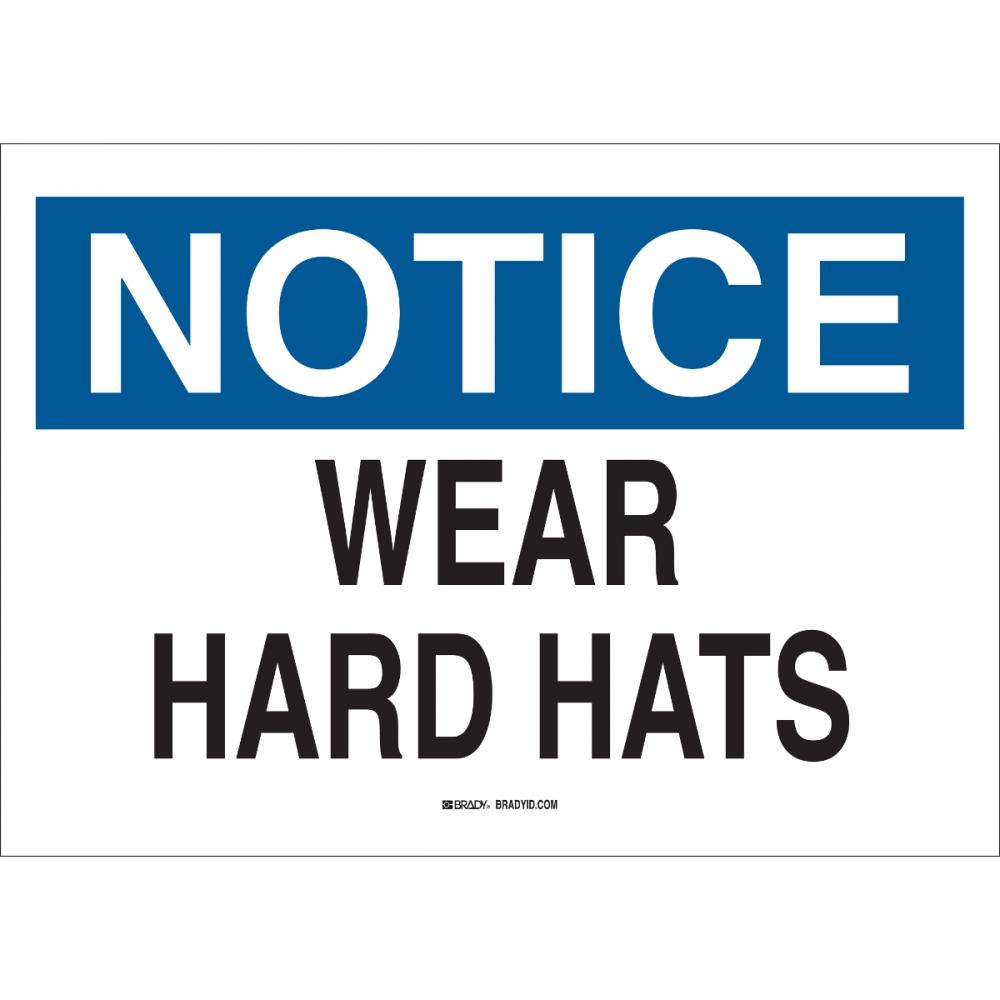 Sign,B555,14x10,NOTC WEAR H,1EA