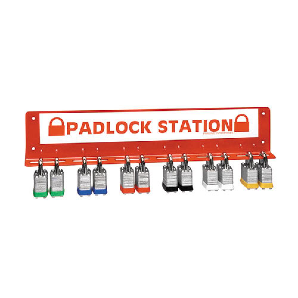 Large Padlock Station Holds 24 Padlocks