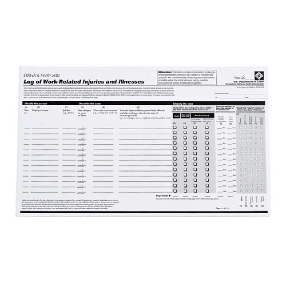 PRINZING OHSA FORM 300E 25/PK