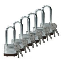 Brady 102698 - Steel Padlock 2 in Steel Shkl KD BN 6PK