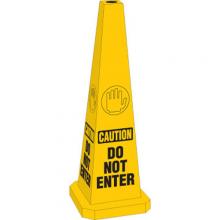 Brady 103681 - CONE-4SIDE-35H-YL/BK-DO NOT ENTER