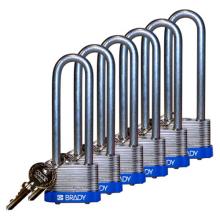 Brady 123238 - Steel Padlock 3" Steel Shkl KD BU 6PK