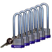 Brady 123243 - Steel Padlock 3" Steel Shkl KD PL 6PK