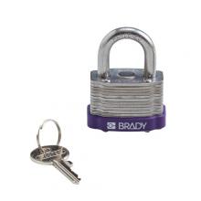 Brady 123273 - Steel Padlock 0.75 in Steel Shkl KD PL