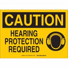 Brady 43471 - B555,10H X14W BLK/YEL,HEARING PROTECTION
