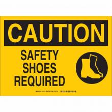 Brady 43472 - B555 10X14 BLK/YEL CAUTION SAFETY SHOES