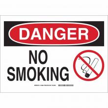 Brady 43489 - B555 10X14 RED/BLK/WHT DANGER NO SMOKING