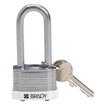 Brady 143146 - Steel Padlock 2 in Steel Shkl KD White