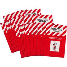 Brady 2112SP - PRINZING SPANISH LOCKOUT BOOKS 25/EA