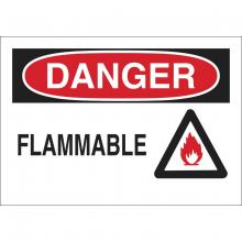 Brady 43475 - B555 10X14 RED/BLK/WHT DANGER FLAMMABLE