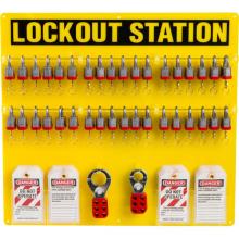 Brady 51196 - 36-LOCK BOARD WITH STEEL PADLOCKS