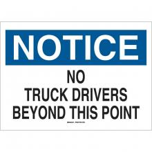 Brady 43407 - B555 10X14 BLU/BLK/WHT NOTICE