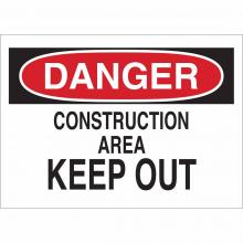 Brady 43381 - B555 10X14 RED/BLK/WHT DANGER CONSTRUCTI