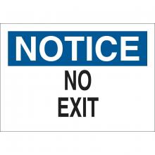 Brady 43338 - B555 7X10 BLU/BLK/WHT NOTICE