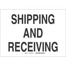 Brady 43447 - B555 10X14 BLK/WHT SHIPPING AND RECEIVIN