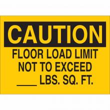 Brady 43328 - B555 7X10 BLK/YEL CAUTION