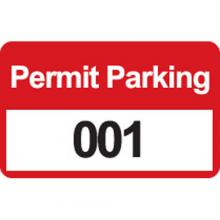 Brady 95208 - BUMPER TAGS, 001-100, RED