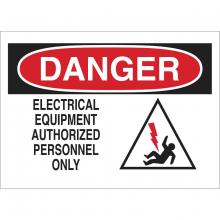 Brady 43474 - B555 10X14 RED/BLK/WHT DANGER ELECTRICAL