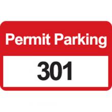 Brady 96252 - BUMPER TAGS, 301-400, RED