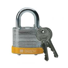 Brady 99512 - Steel Padlock 0.75 in Steel Shkl KD YL