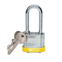 Brady 99539 - Steel Padlock 2 in Steel Shackle KD YL