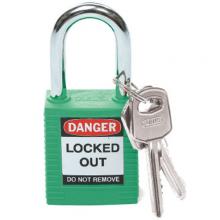 Brady 99564 - Nylon Padlock 1.5" Steel Shackle KD GN