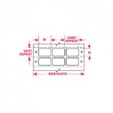 Brady BCDAT-3-619-5 - Label,Dot Mtx,B619,2x1.437,Wht,5000/PK