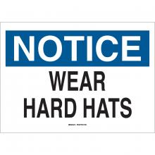 Brady 42816 - Sign,B555,14x10,NOTC WEAR H,1EA