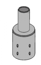 Dialight FLX3RPA20DB - POLE Rnd RDCR, 3 to 2", BRNZ