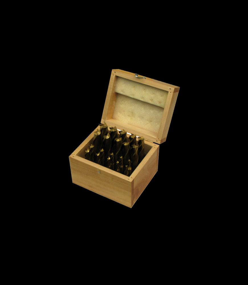 20 PC TiN COATED SINGLE END MILL SET